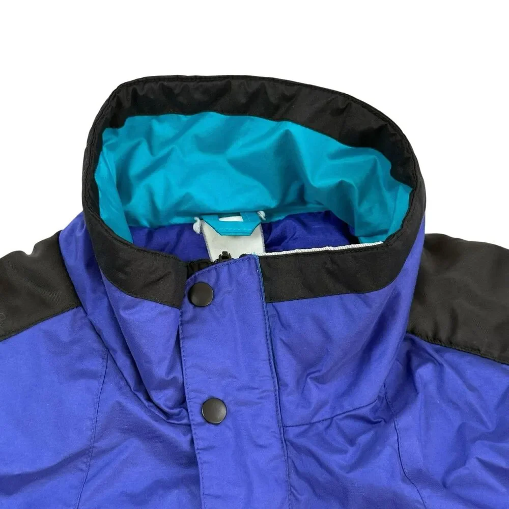 Vintage Mountain Goat Pullover Ski Jacket Men Large 90s Blue Retro Snowboard